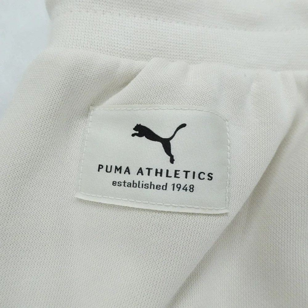 Puma Sweatpants Mens S Cream Relaxed Fit Pintuck Casual Outdoor Lounge